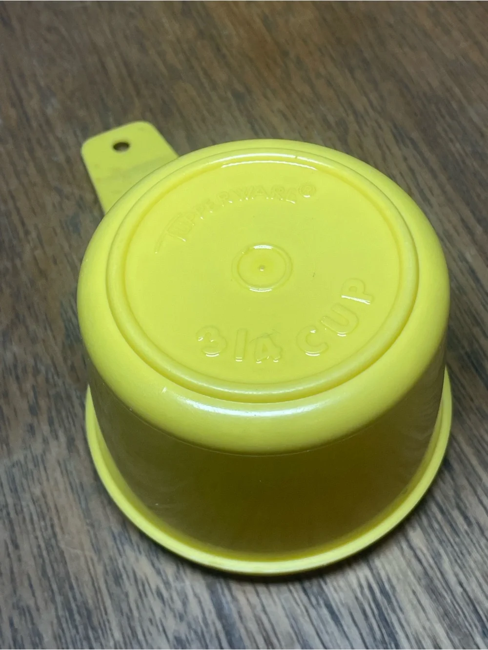 Vintage Yellow Tupperware Measuring Cups Set of 3
